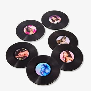 NEW 6pc Ariana Grande Limited Edition Collectible Record Drink Coaster Set